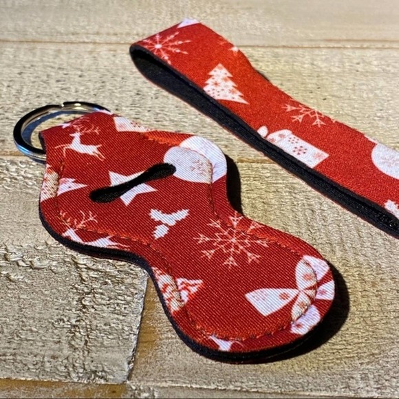5 for $25 Stocking Stuffers Wrist Strap Lip Balm Holder Keychain Lipstick Holder - Picture 2 of 5